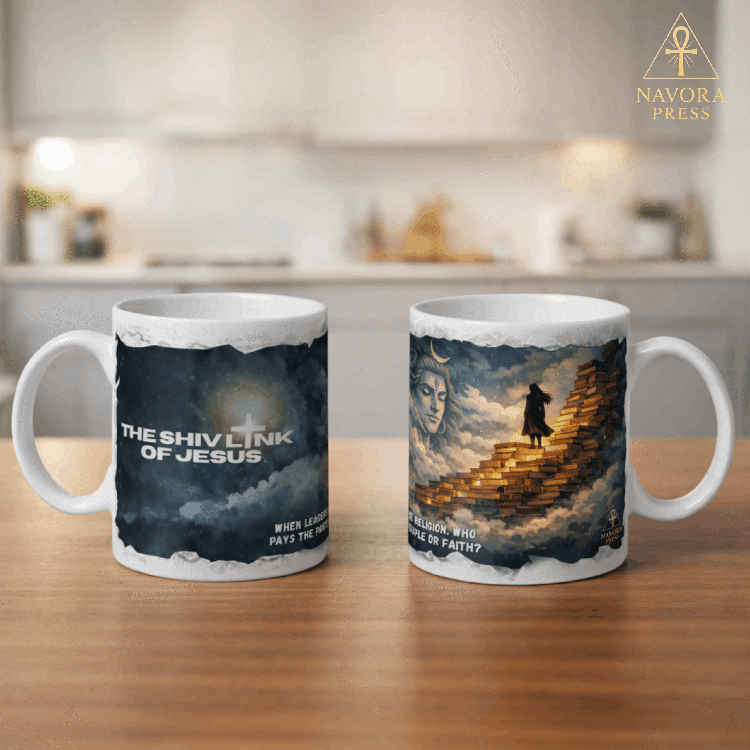 Spiritual Stairway Divine Wisdom Ceramic Coffee Mug 11oz - Image 5
