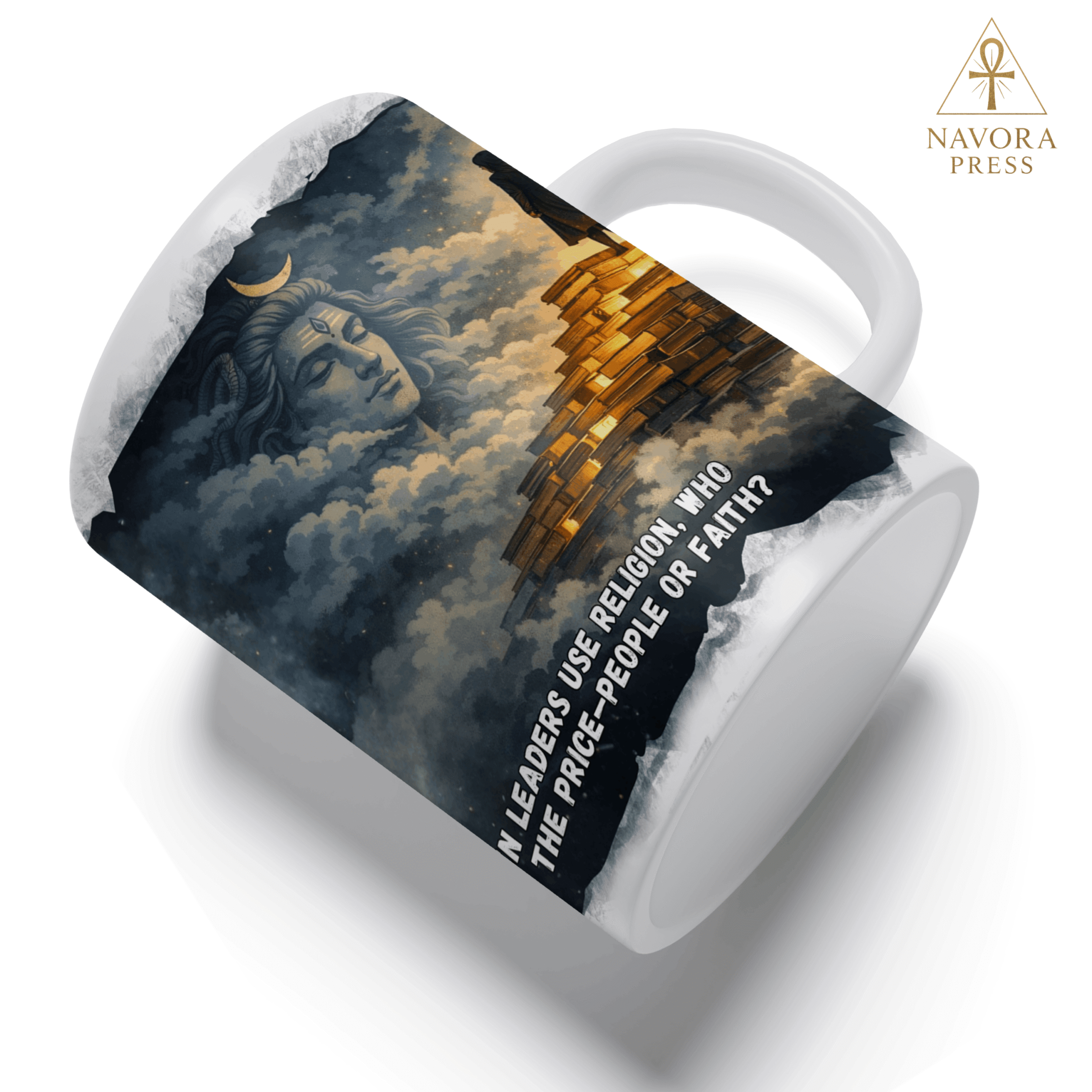 Spiritual Stairway Divine Wisdom Ceramic Coffee Mug 11oz - Image 3
