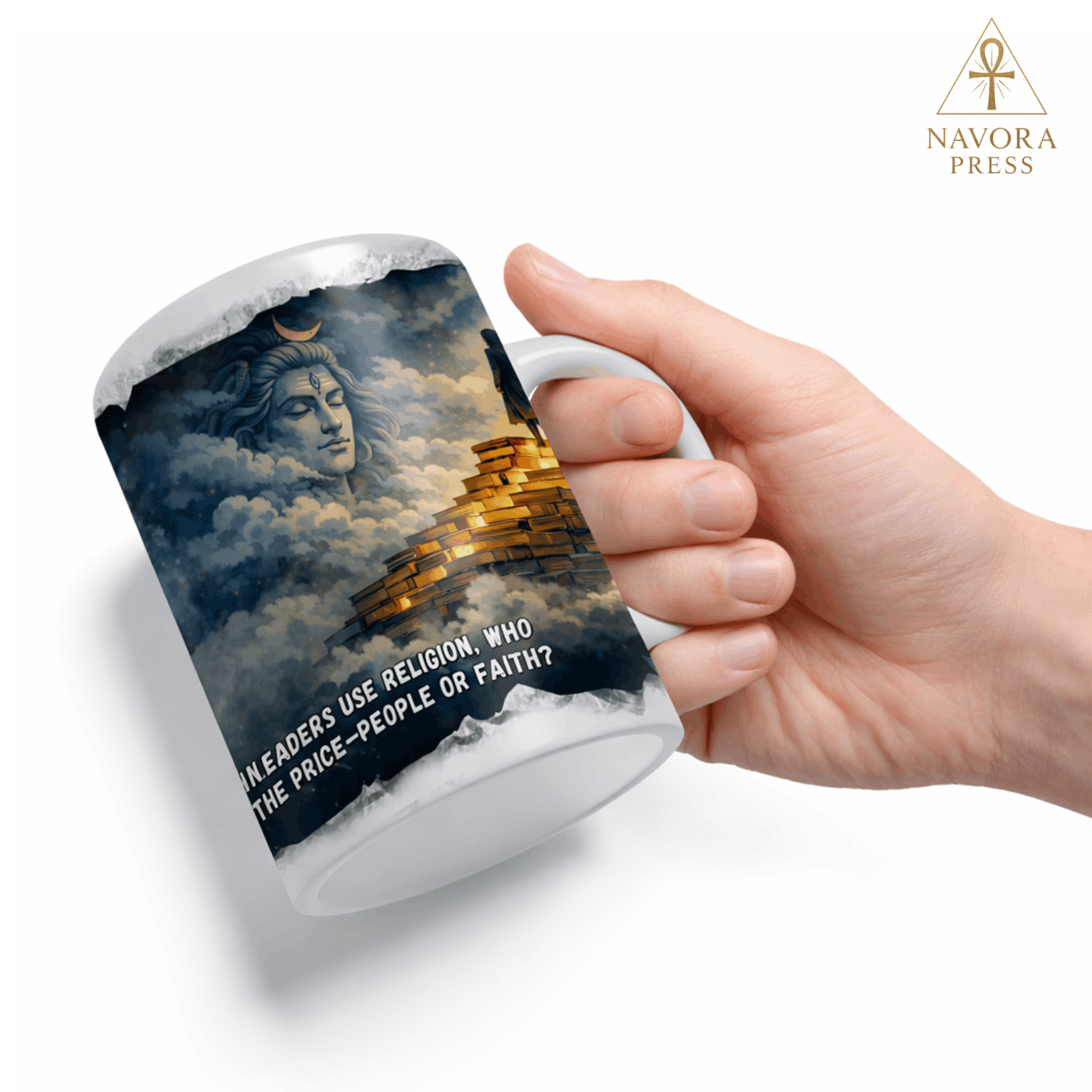 Spiritual Stairway Divine Wisdom Ceramic Coffee Mug 11oz - Image 4