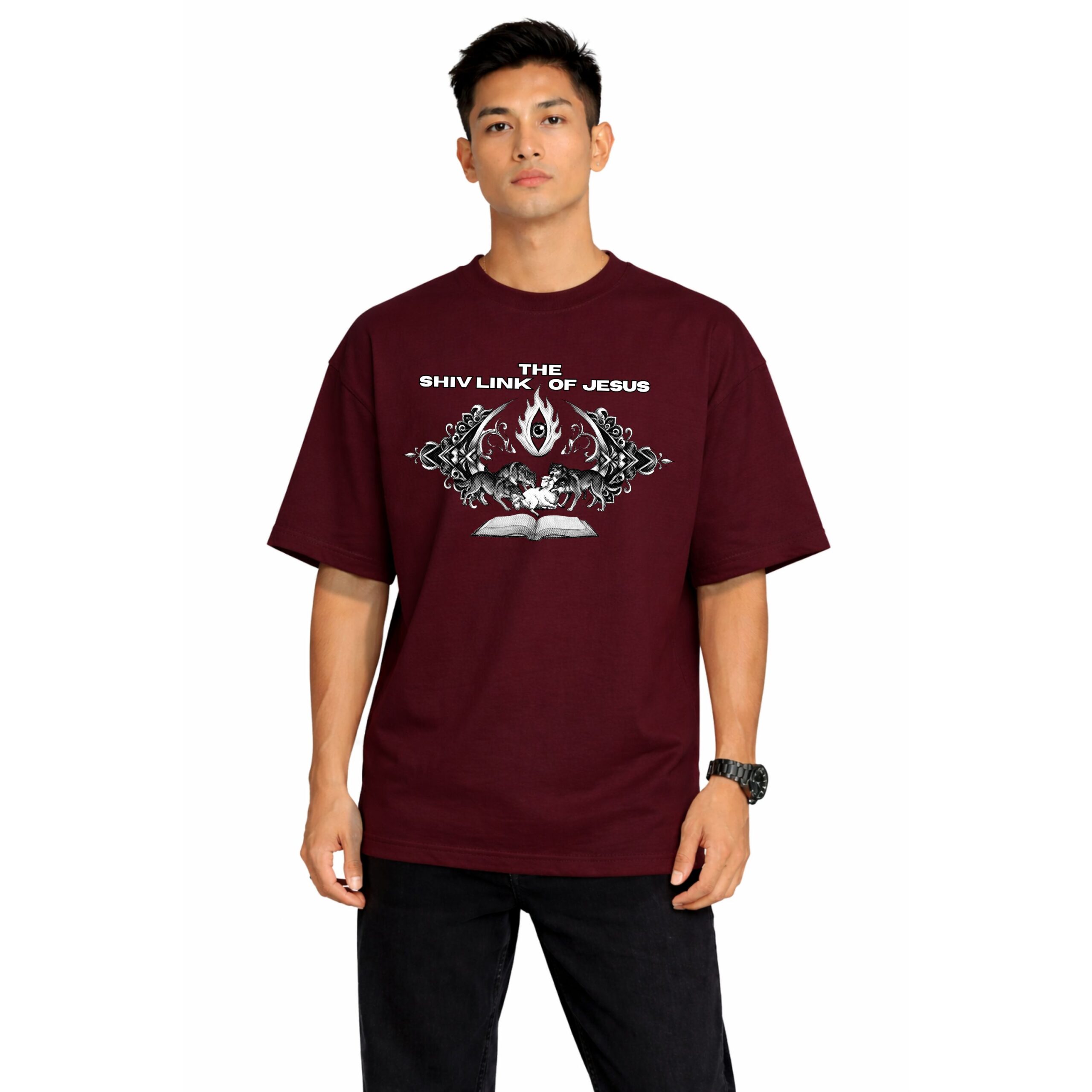 Fear Death Oversized T-Shirt - Image 3